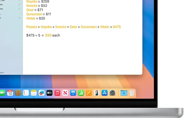 Math Notes in Notities in macOS Sequoia