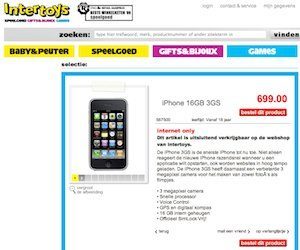 huiselijk aankunnen kleur Intertoys verkoopt 16GB iPhone 3GS: speelgoed voor 18+