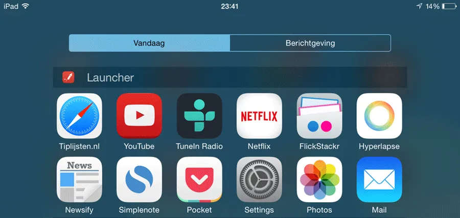 Launcher-widget voor iOS 8 terug in de App Store