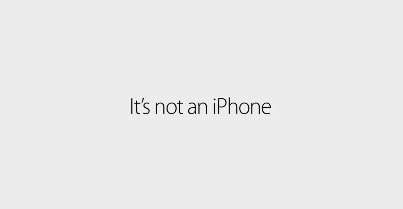 Apple brengt nieuwe reclamevideo’s ‘It’s not an iPhone’ uit