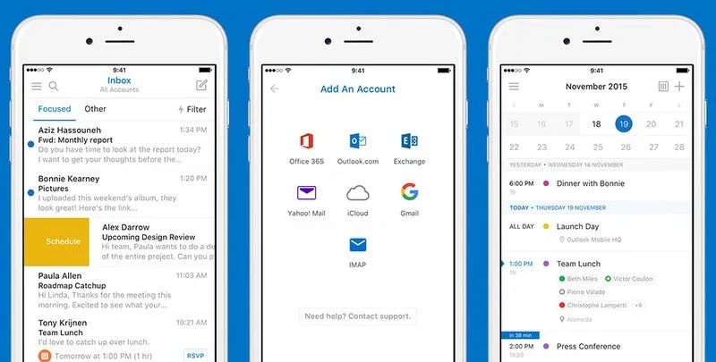 Outlook voor iOS laat je snel een Skype-gesprek starten