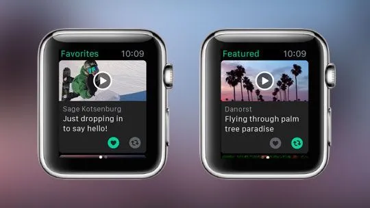 Vine-filmpjes nu te bekijken op de Apple Watch