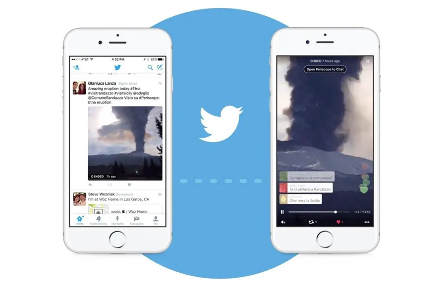 Twitter zet Periscope-streams in tijdlijn op iOS