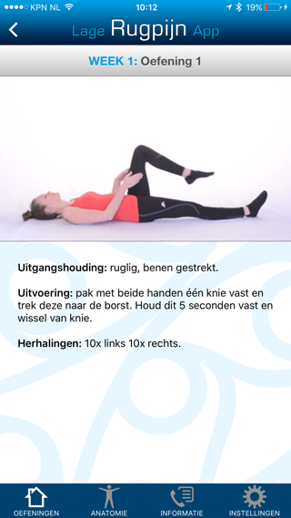 Fitness Moet verzoek Review: Lage Rugpijn App, met oefeningen van je rugklachten af