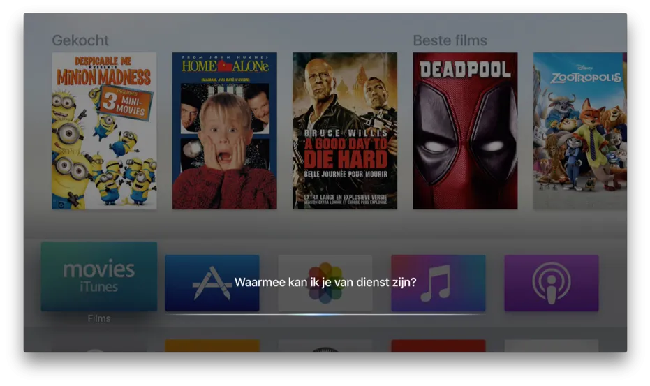 Siri en Dicteren nu ook in het Nederlands op Apple TV 