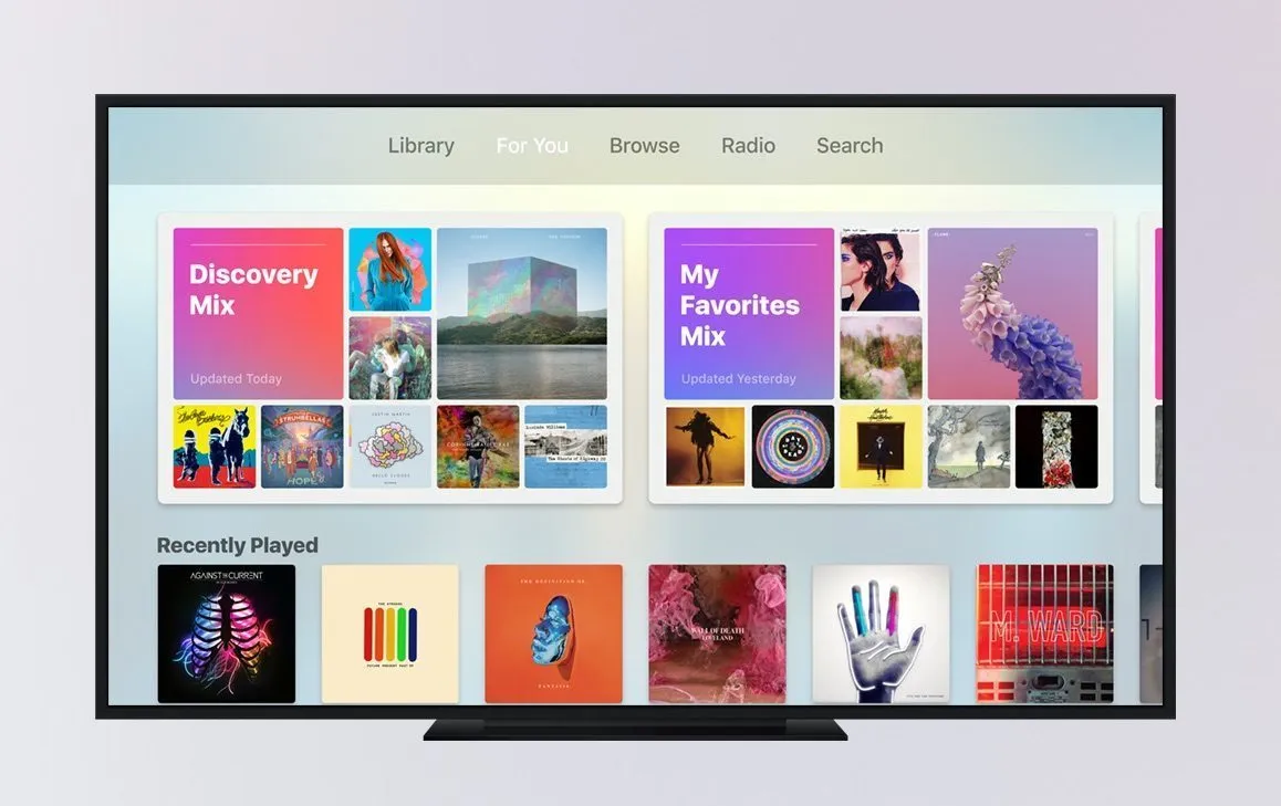 Dit is Apple Music op de Apple TV met tvOS 10