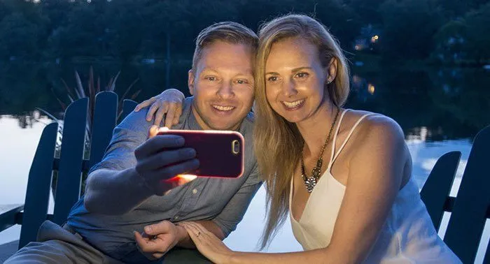 Selfieflitser (Retina Flash) gebruiken voor iPhone-selfies