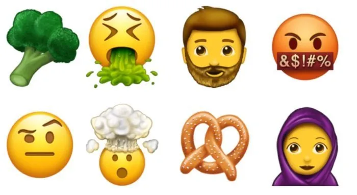 Deze 69 nieuwe emoji komen eraan: hipsterbaard, kotsend gezicht en exploderend hoofd