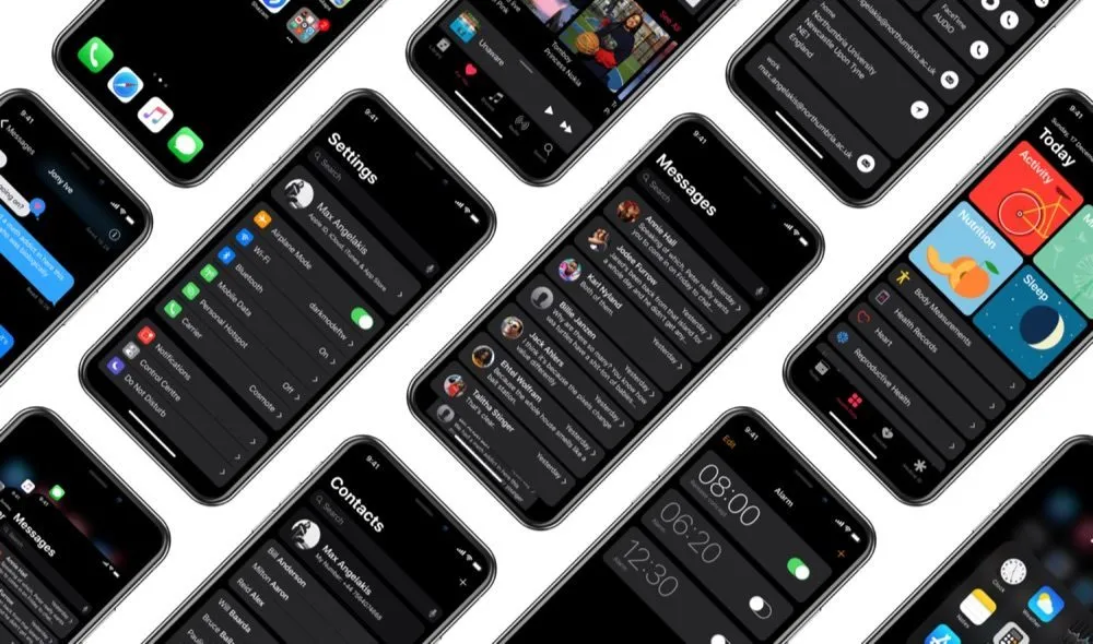 Zo kan een volledig donkere modus op de iPhone X eruit zien