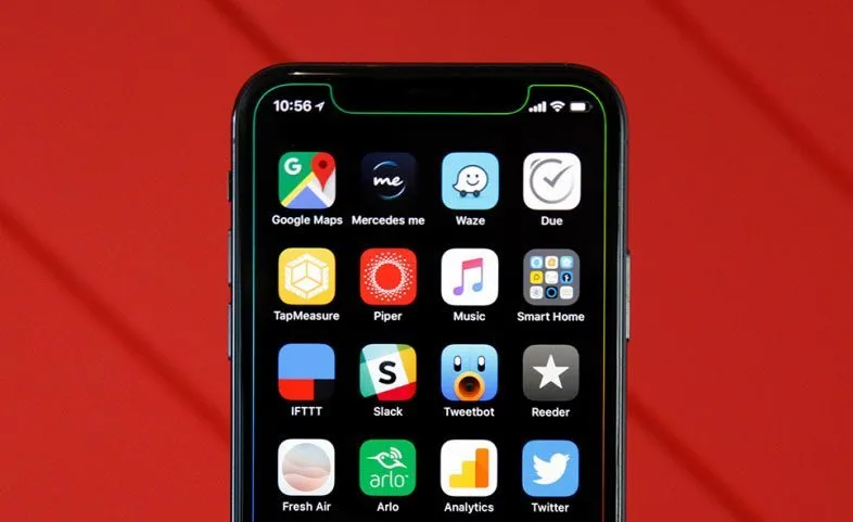 Deze wallpaper benadrukt de ‘notch’ van je iPhone X