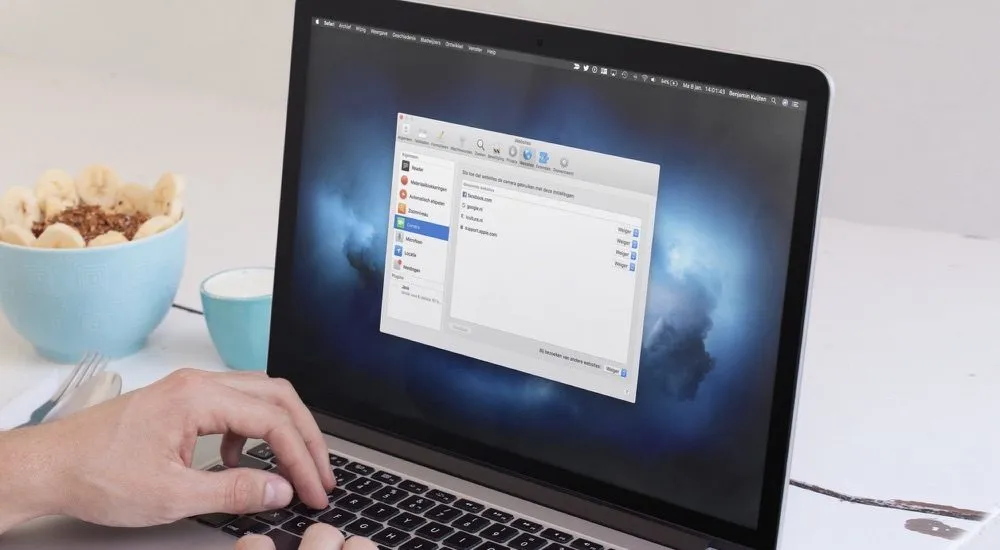 Websites op de Mac toegang weigeren tot camera, microfoon en locatie
