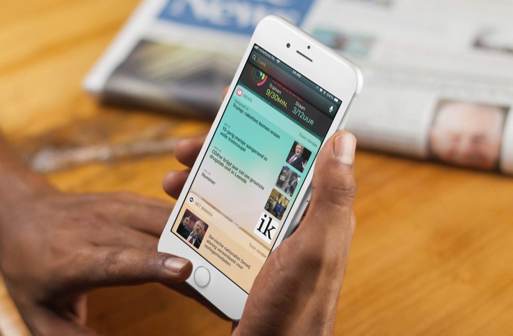 apple news widget verdwenen