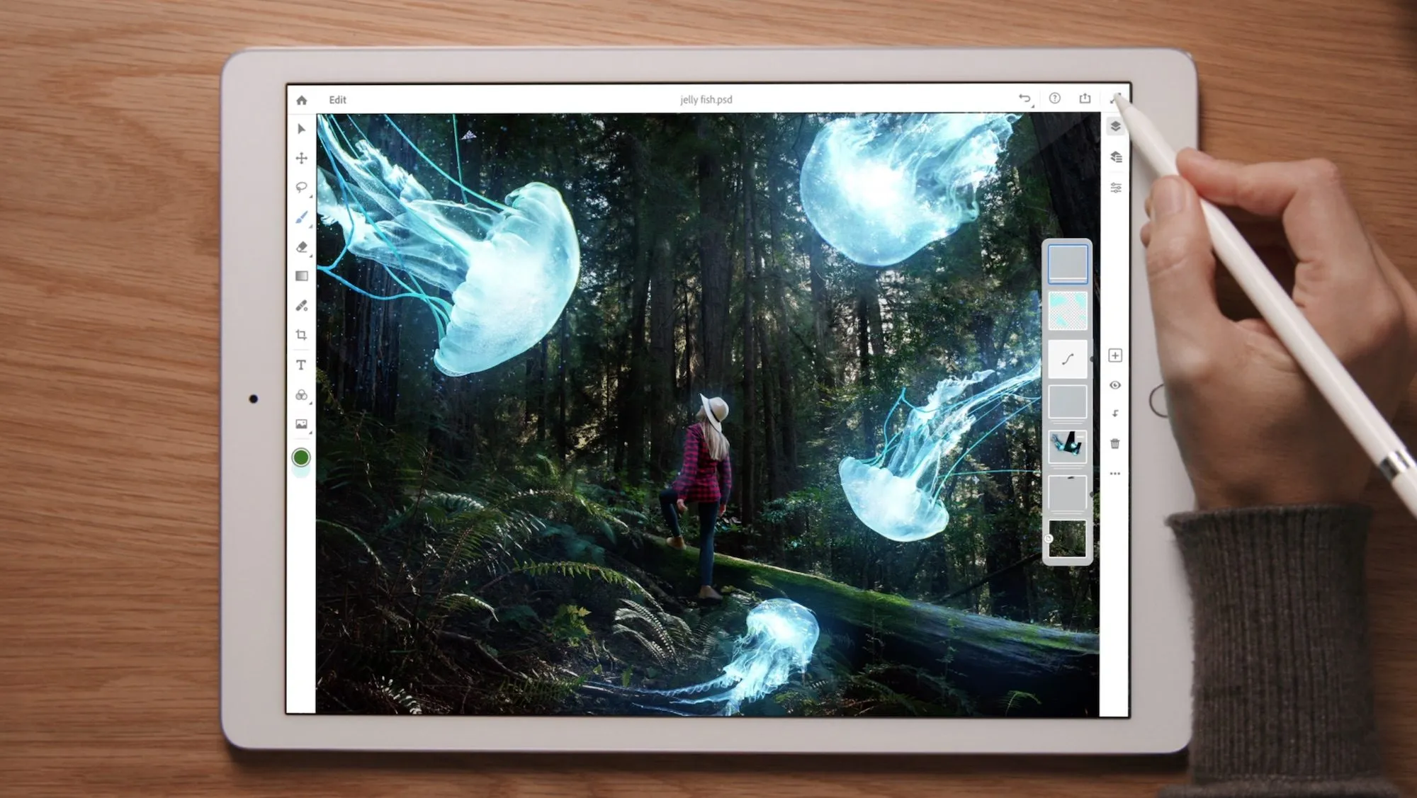 Zo gaat Adobe Photoshop CC op de iPad eruit zien