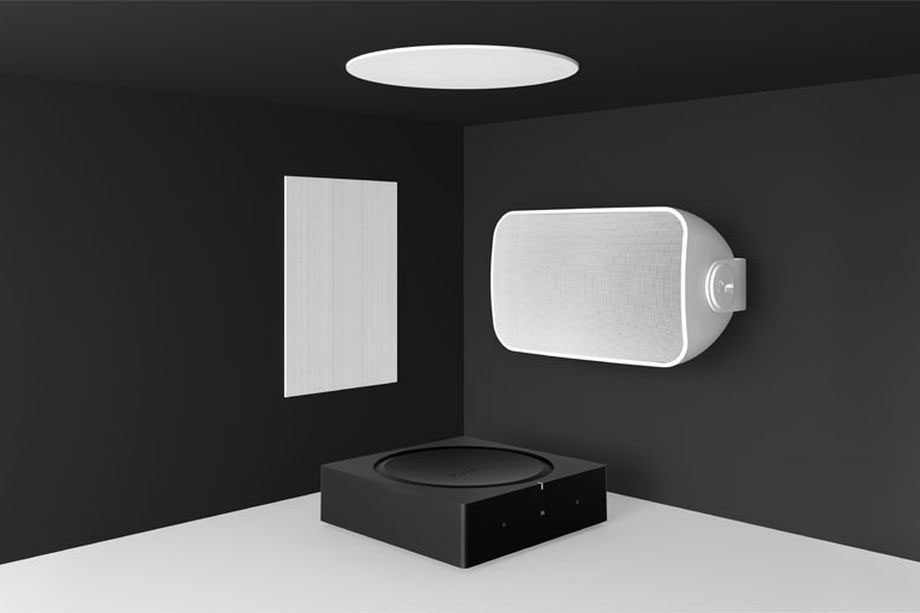 Decimale val bijl Sonos heeft inbouw- en outdoor-speakers met nieuwe Amp