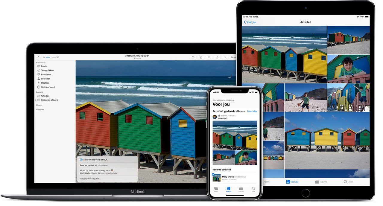 werken gedeelde (iCloud op je iPhone en iPad