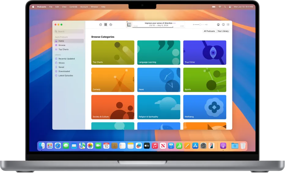 Apple Podcasts on Mac