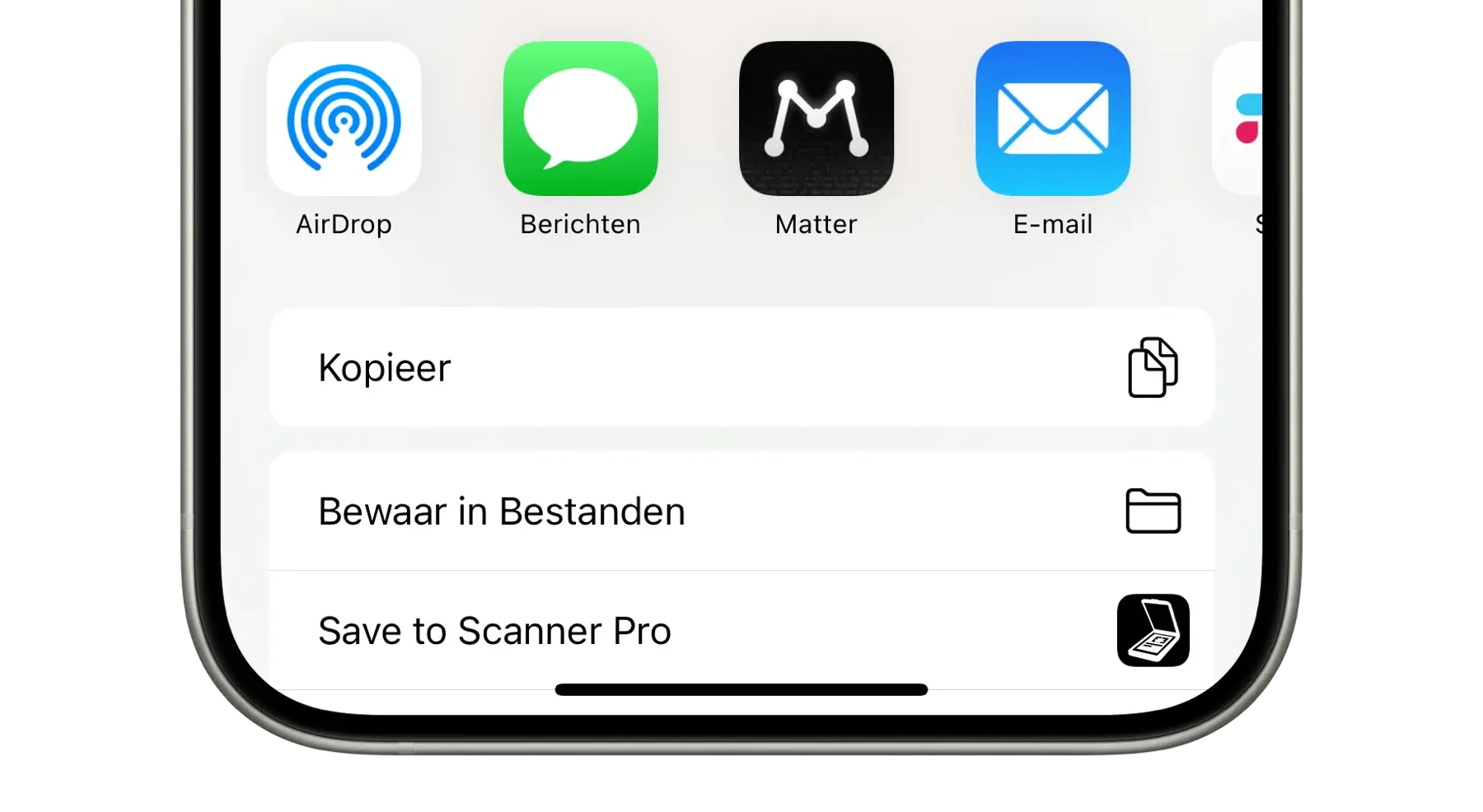 iCloud bewaar in Bestanden