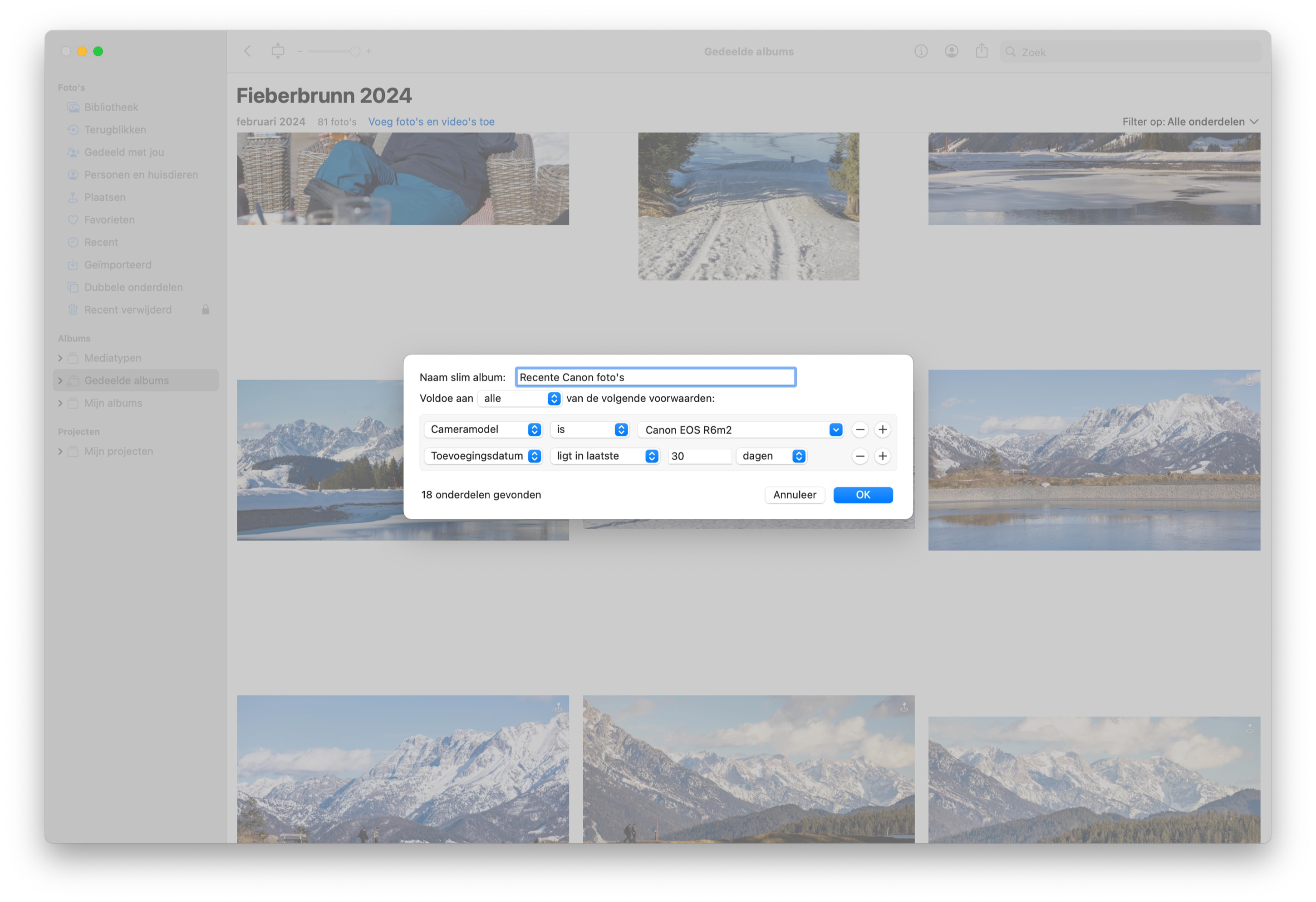 Create Smart Photo Album Mac