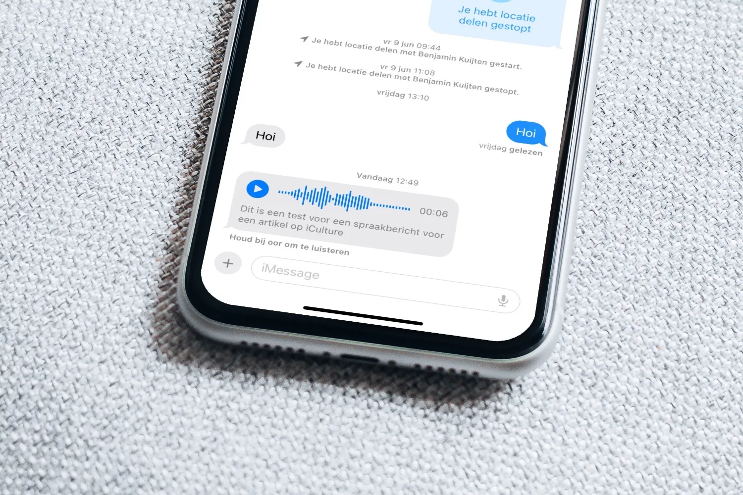 Zo verstuur je audioberichten in iMessage op de iPhone