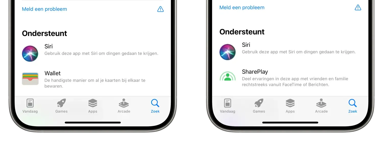 Siri-ondersteuning in apps