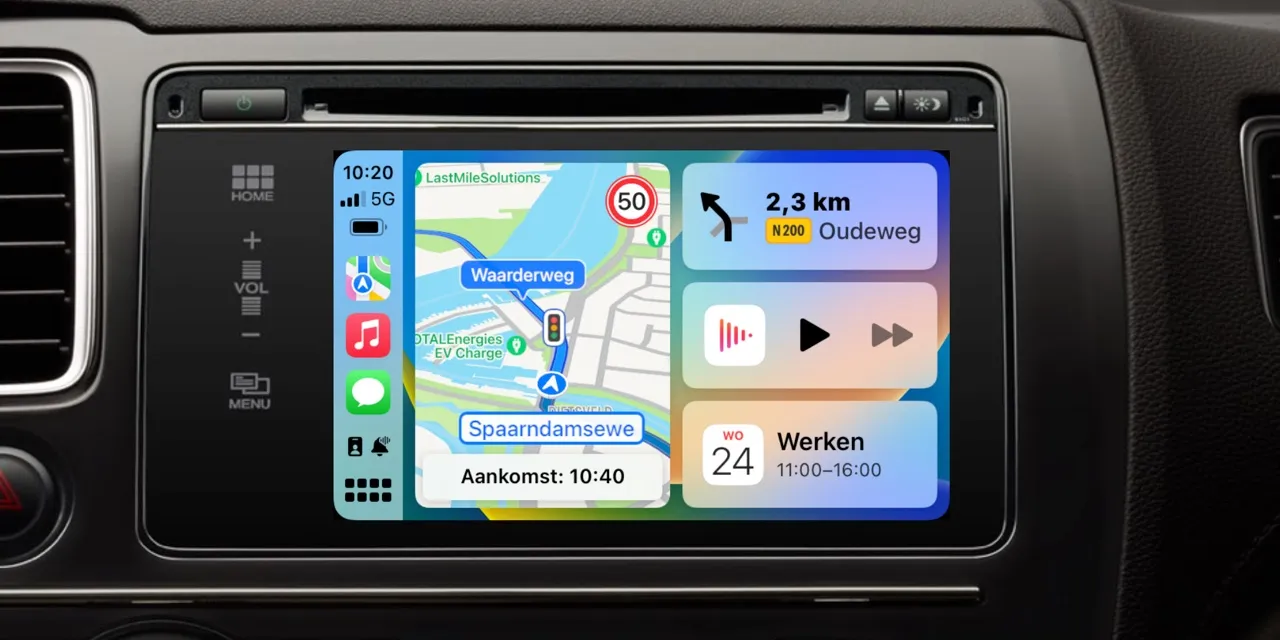 Zo werkt het Dashboard in CarPlay: navigatie, muziek en meer op één scherm