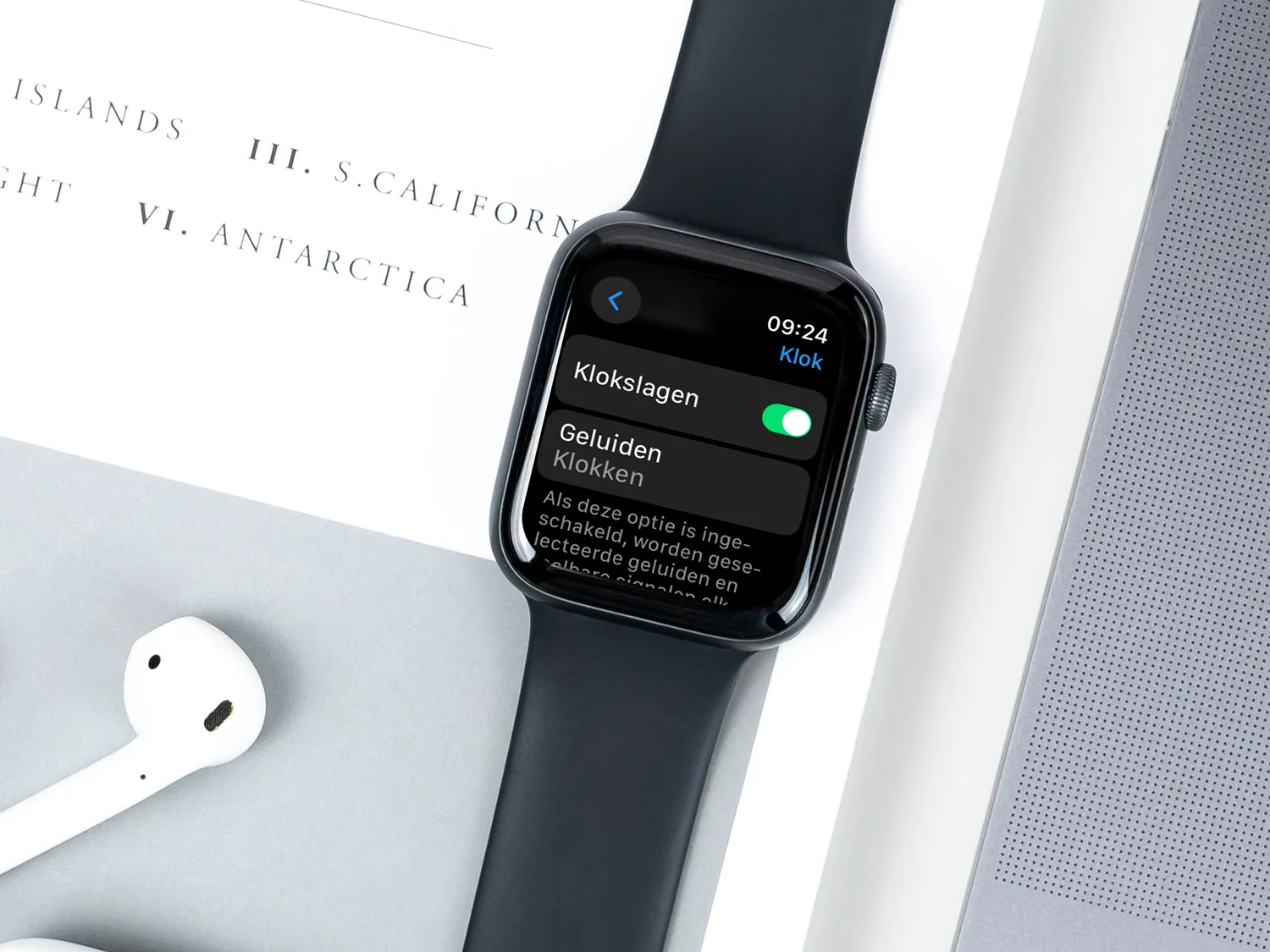 Klokslagen en hoorbare tijd op Apple Watch