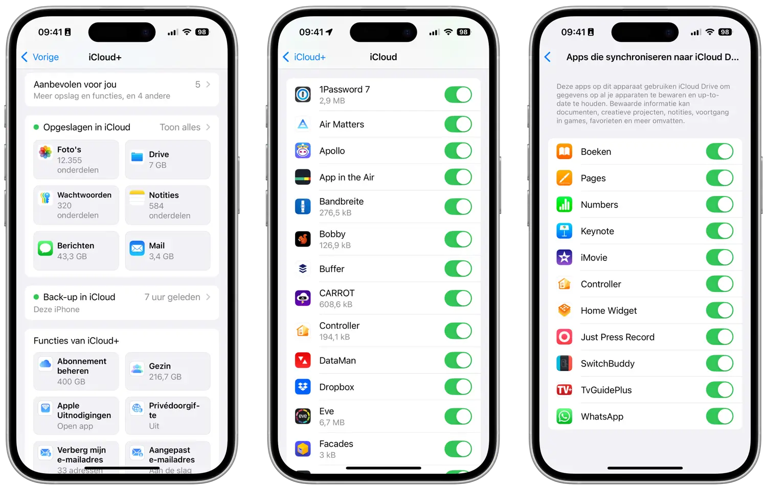 Checken welke apps iCloud gebruiken (ook iCloud Drive)