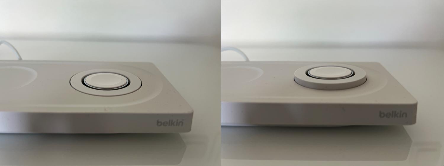 Height-adjustable Apple Watch charger in Belkin BoostCharge Pro 3-in-1