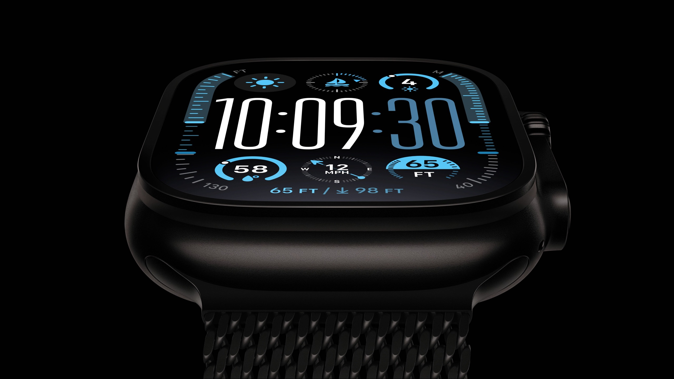 Apple Watch Ultra 2 in zwart