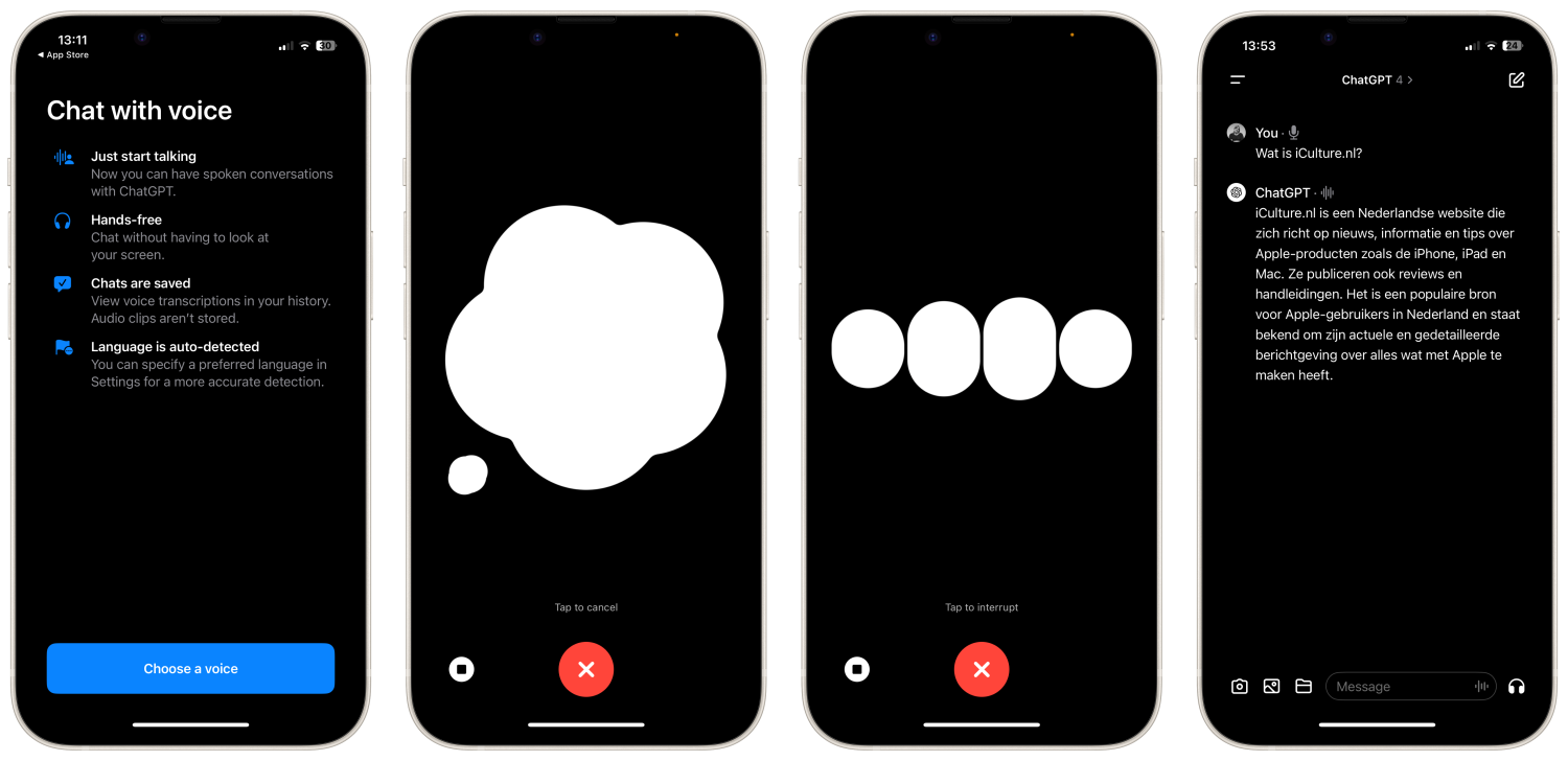 ChatGPT-spraakgesprekken voor iedereen beschikbaar in app