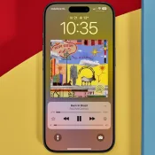 Muziek en podcasts: cover fullscreen op lock screen tonen