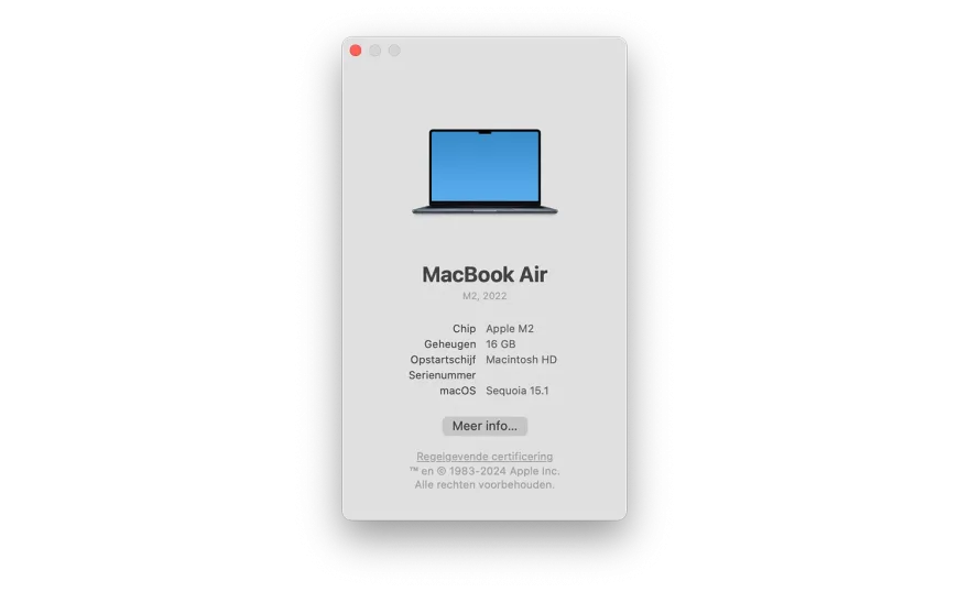 MacBook Air hoeveel RAM