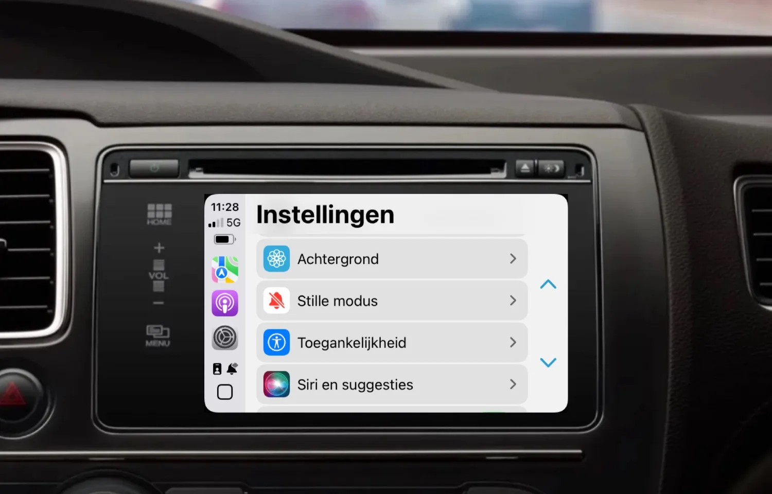 CarPlay functies in iOS 18