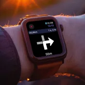 Navigeren met Magic Earth op Apple Watch