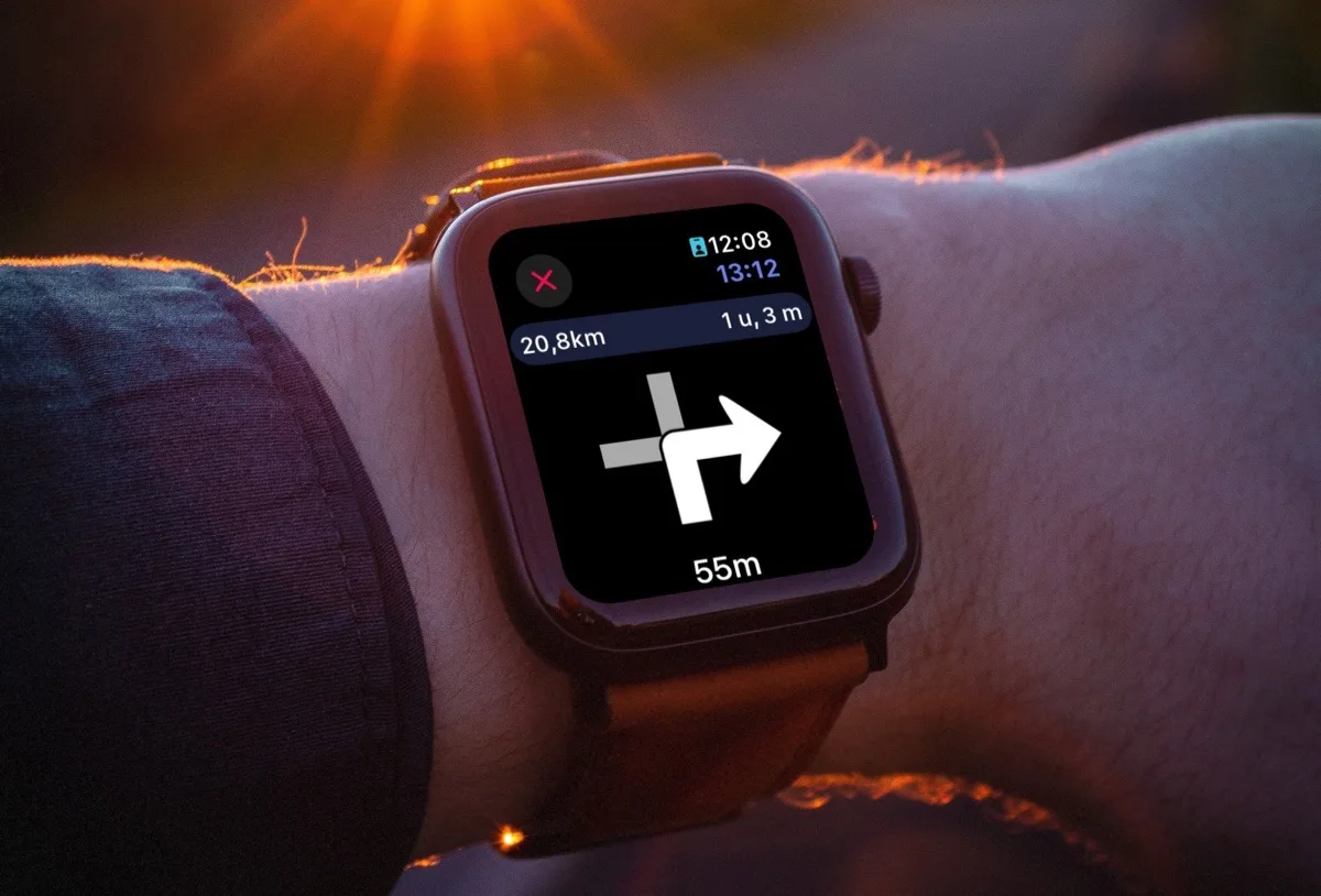 Navigeren met Magic Earth op Apple Watch