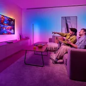 Philips Hue Play HDMI Sync Box 8K in woonkamer