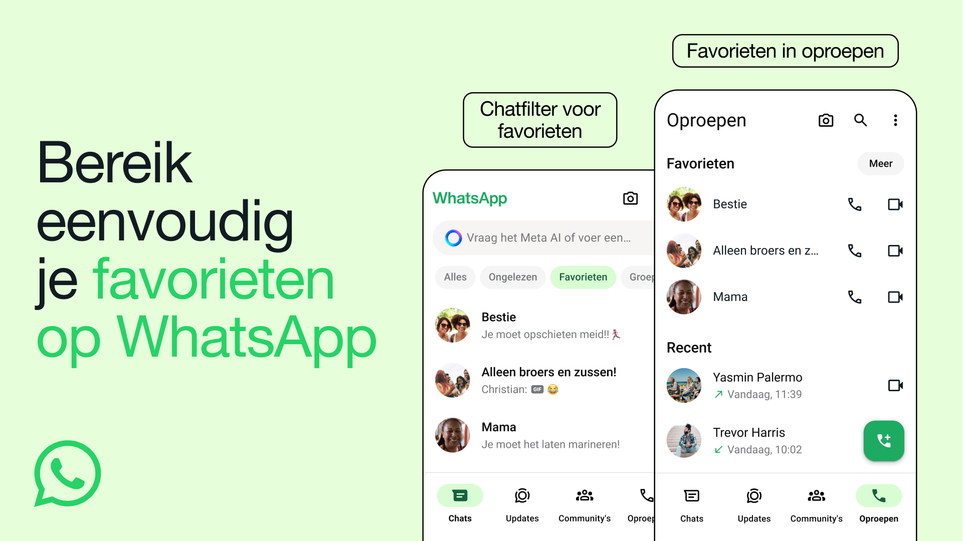 WhatsApp favorieten