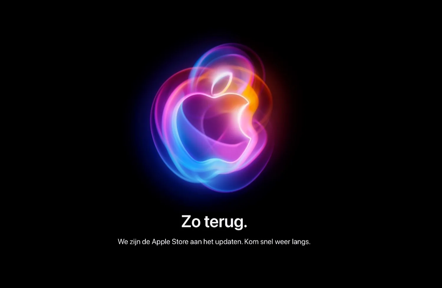 Apple Store offline voor september 2024 event