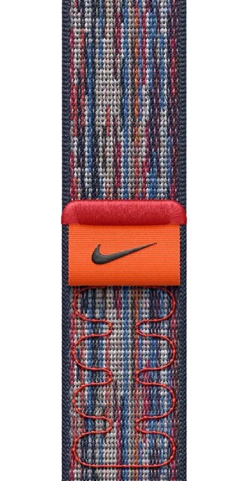 Geweven sportbandje Nike blauw/rood