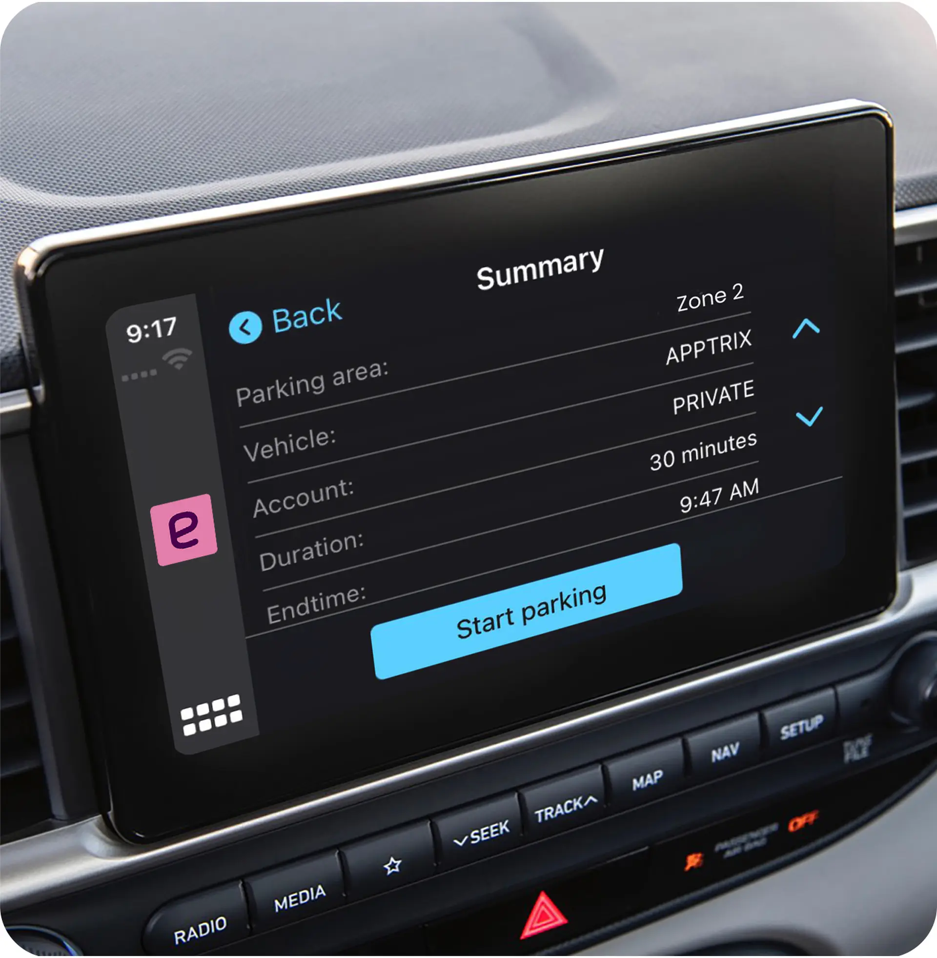 EasyPark CarPlay