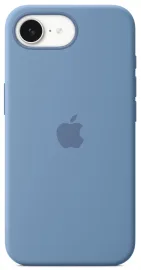 iPhone 16e siliconenhoesje winterblauw