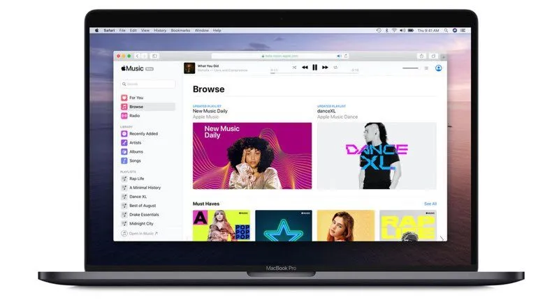 Apple Music voor het web officieel gestart: muziek luisteren in je browser