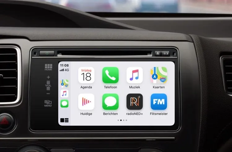 Apps en notificaties instellen voor CarPlay