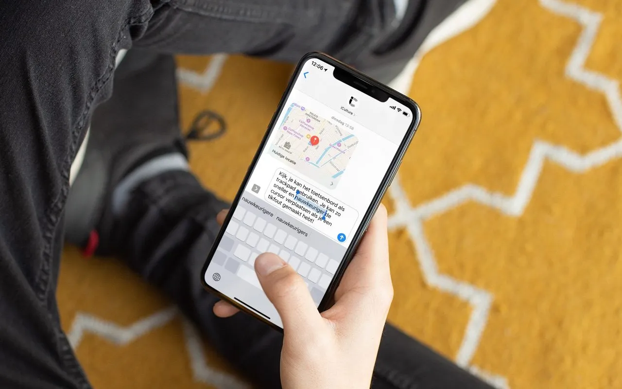 Zo kun je de cursor op de iPhone snel verplaatsen