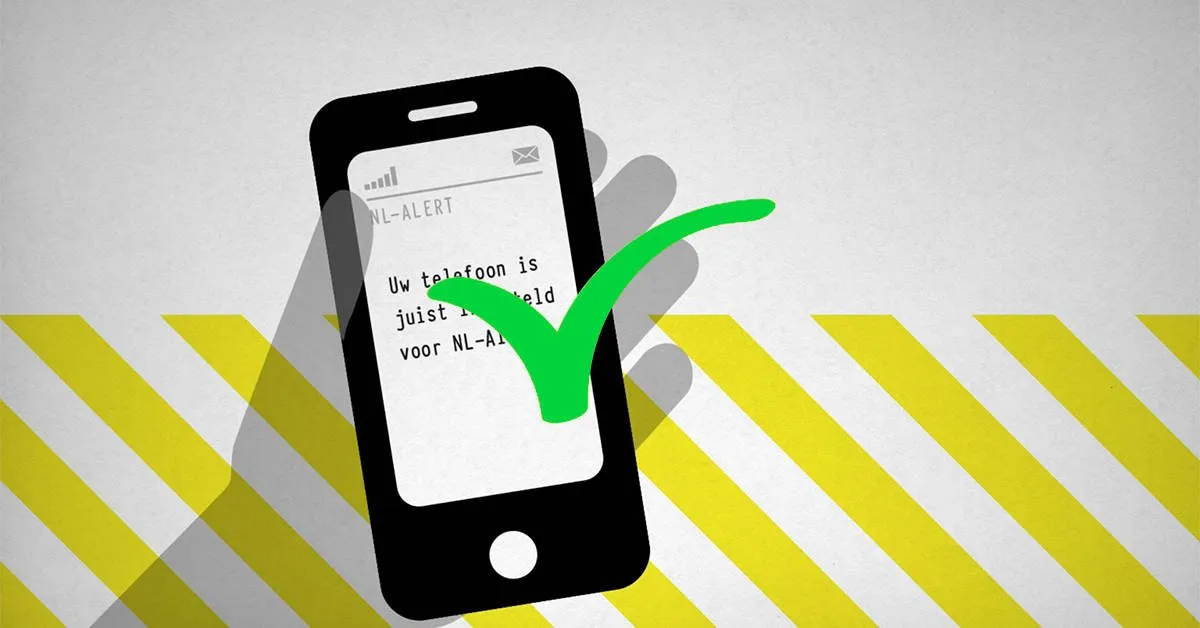 Vandaag is er om 12:00 uur weer een NL-Alert controlebericht: ook op je iPhone