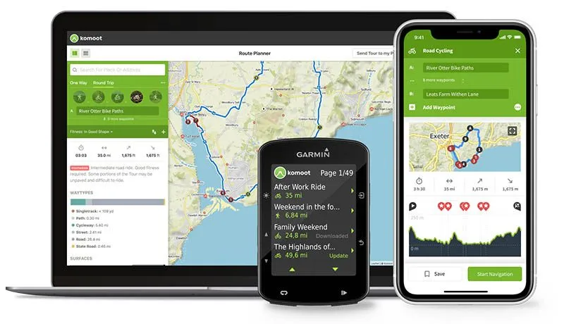 Komoot-app geeft nu inspiratie voor outdoor routes