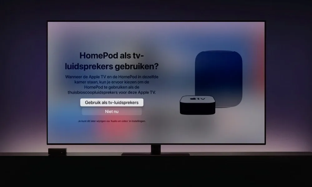 Zo koppel je de HomePod met een Apple TV voor Dolby Atmos en surroundgeluid