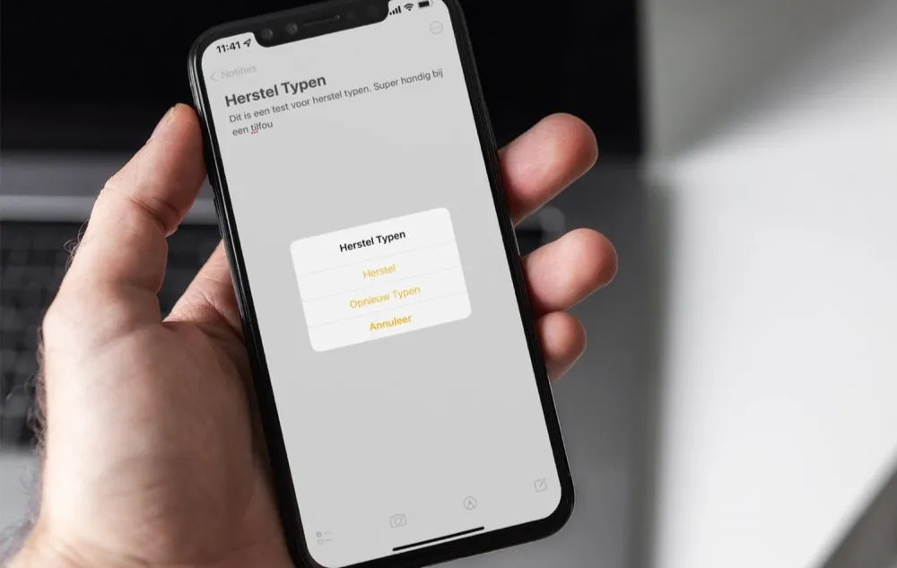 Herstel typen door de schudden: zo werkt het op iPhone en iPad