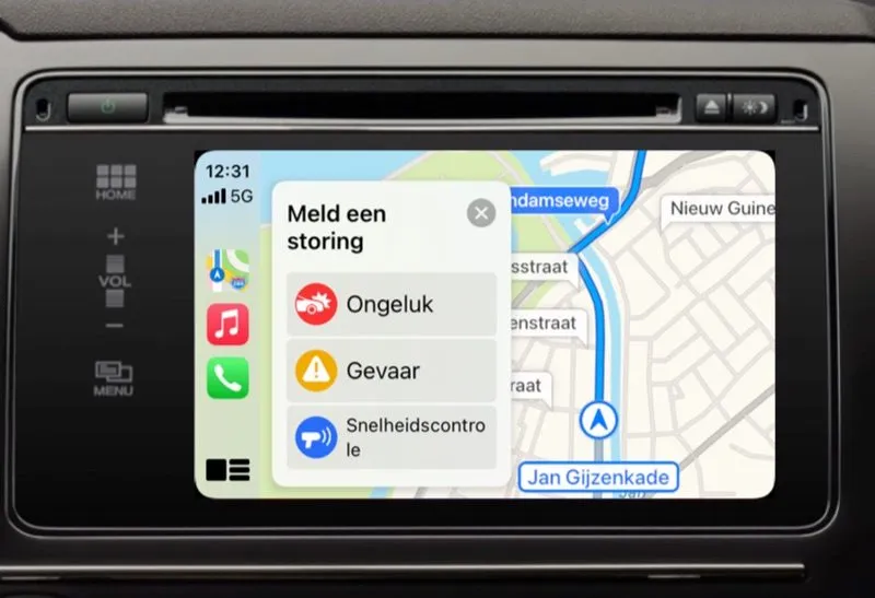 Zo kun je een ongeluk, gevaar of snelheidscontrole melden in Apple Kaarten