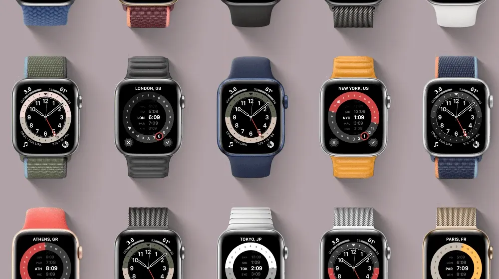 ‘Apple Watch Series 7 krijgt nieuwe wijzerplaten en 16 procent groter scherm’